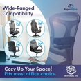 thumbnail image 3 of Thick Memory Foam Office Chair Arm Pads Set of 2 - Ergonomic Armrest Covers for Gaming and Computer Chairs, 3 of 5