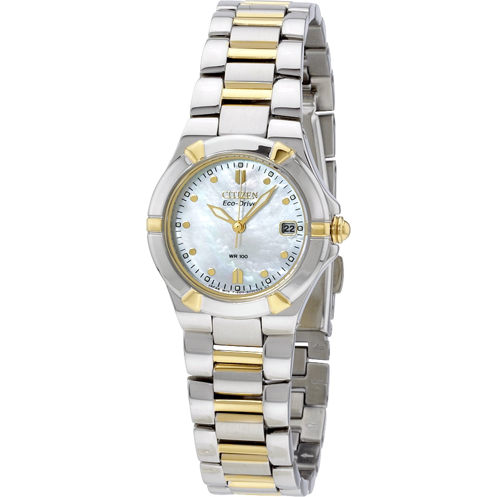 CITIZEN CITIZEN Women's EcoDrive Riva Two Tone Watch EW153457D