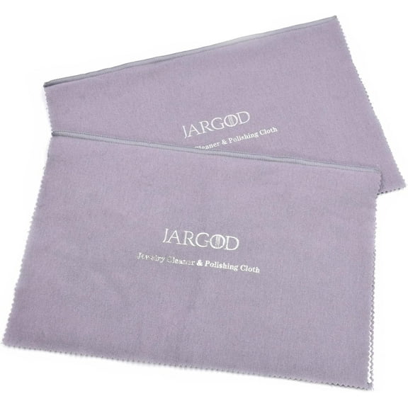 2 pack Jewelry Cleaning and Polishing Cloth made with cotton for Gold, Silver, Platinum Jewelry Xtra Large Pro Size 11" X 14" JARGOD