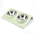 thumbnail image 1 of (Verde) Juego de cuencos para mascotas, comedero para perros y mascotas, cuenco doble para comida, inclinable a 15 °, cuenco para gatos con doble elevación para perros pequeños y gatos Sincero Electrónica, 1 of 5