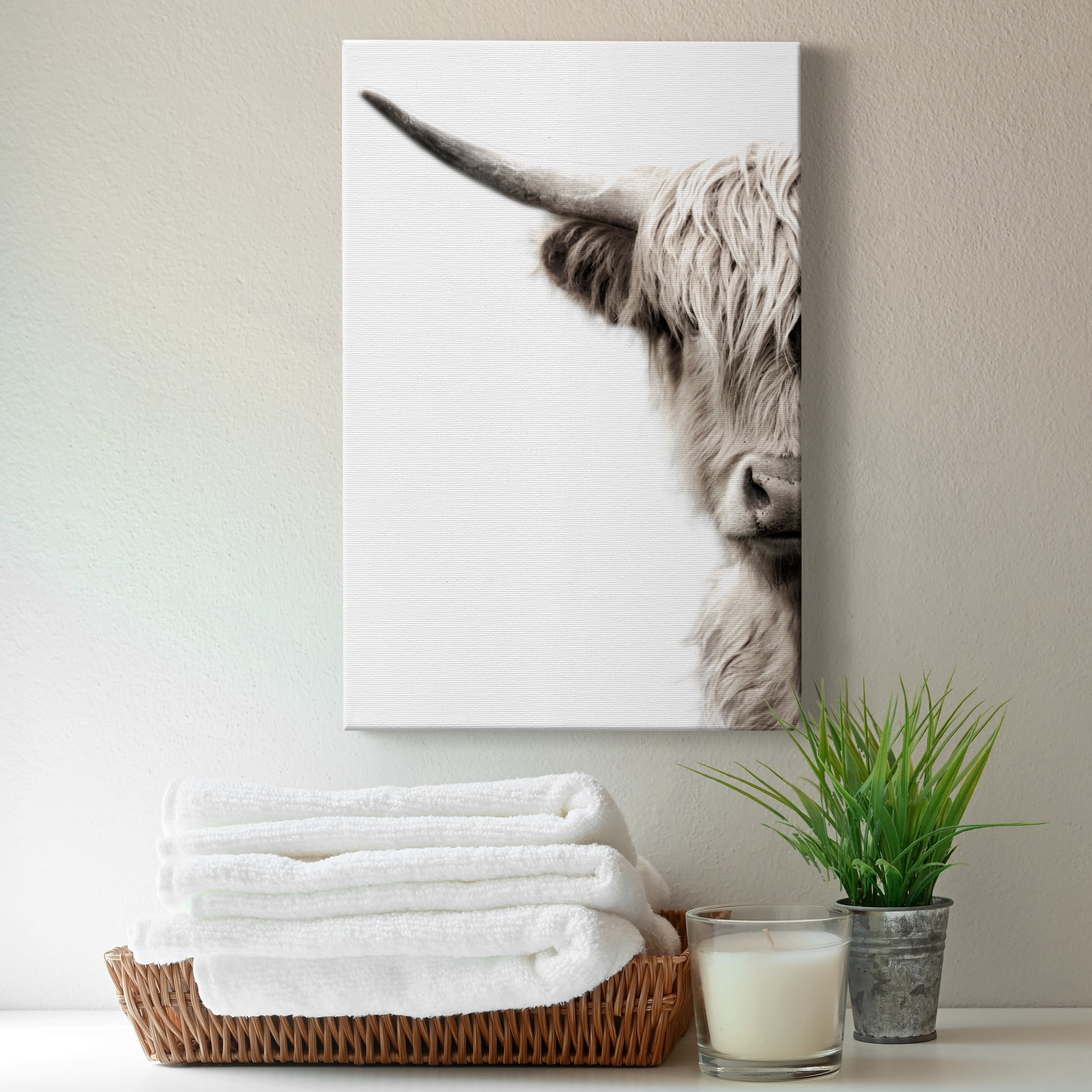 Highland Cattle Premium Gallery Wrapped Canvas - Ready to Hang - 24 x 36