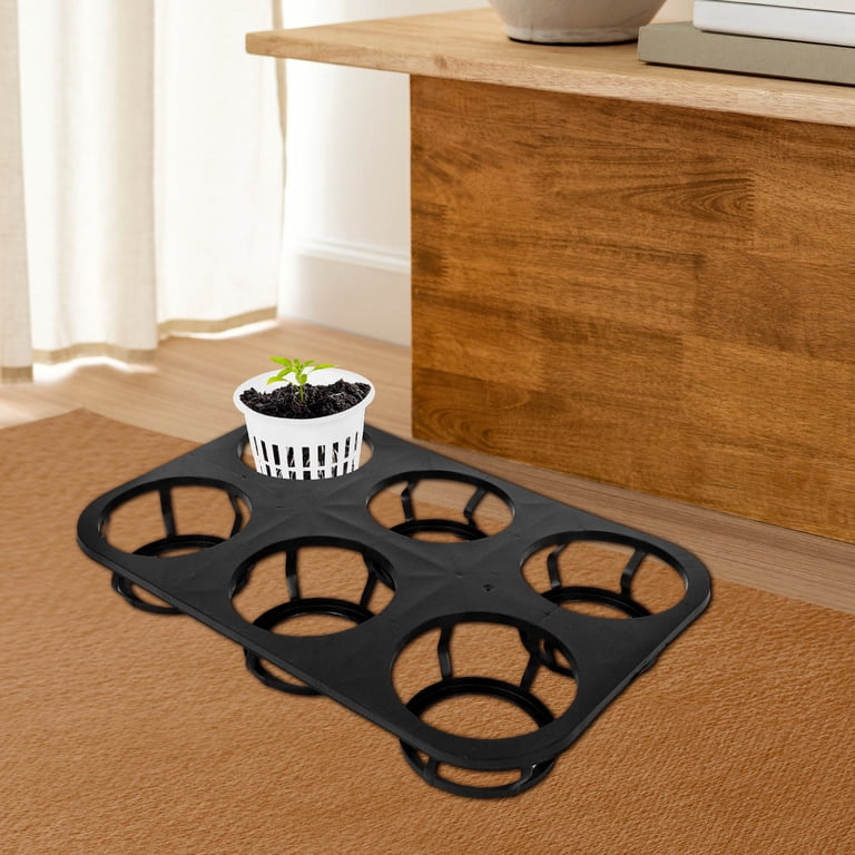 ORDDIART Durable Black Gardening Tray for Potted Plants and Indoor