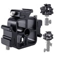 thumbnail image 1 of 3 Triple Cold Shoe Mount Umbrella Holder Camera Speedlite Mount Holder Adjustable Hot Shoe Mount Flash Bracket for Speedlight, Led Lights, LED Monitor, 1 of 6