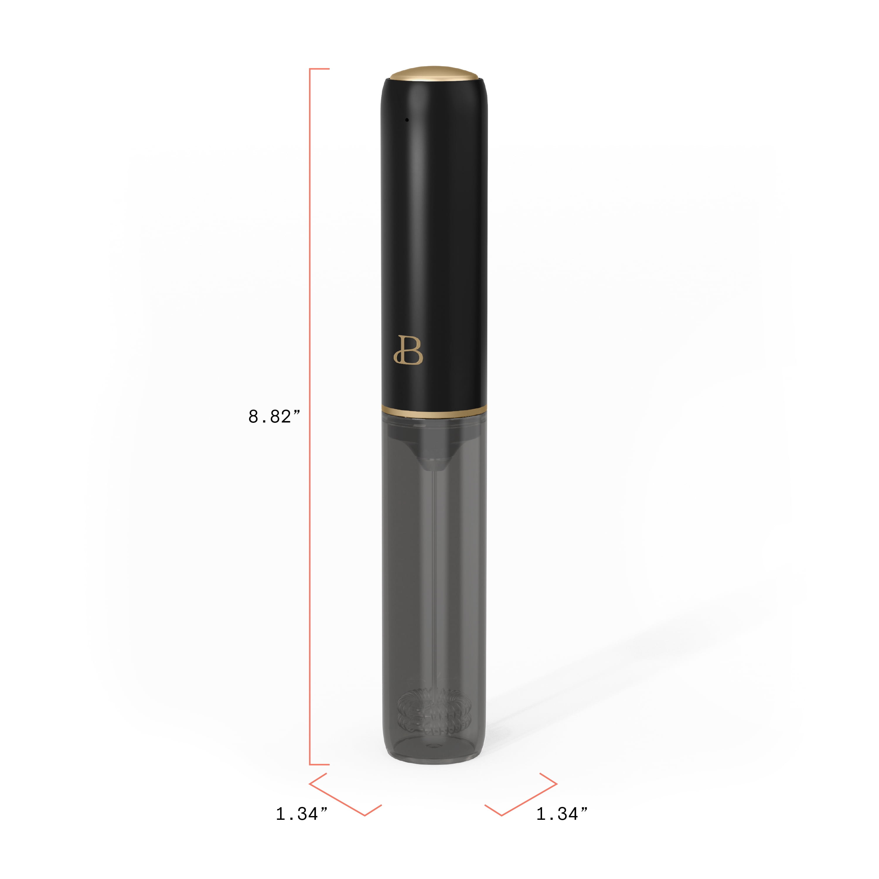 Beautiful Handheld Rechargeable Milk Frother, Black Sesame by Drew Barrymore