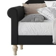 thumbnail image 5 of Home Design Chaise Upholstered Twin Daybed with Arched-Back Design, Black – Adult Guest Room or Living Room, Easy Assembly, 5 of 5
