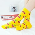thumbnail image 3 of Calcetines hasta la mitad de la pantorrilla de algodón para hombre y mujer, calcetines de moda de primavera y verano, 3 of 6