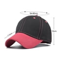 thumbnail image 3 of Lroveb Baseball Caps for Women Fashion Adult Solid Patchwork Cap Distressed Denim Hats Topee Visor Hat, 3 of 9