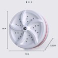 thumbnail image 4 of Mini lavadora ultrasónica Turbo portátil alimentada por USB que elimina la lavadora de suciedad, lavadora de ropa de limpieza para viajes en el hogar. Afortunado Sencillez, 4 of 5
