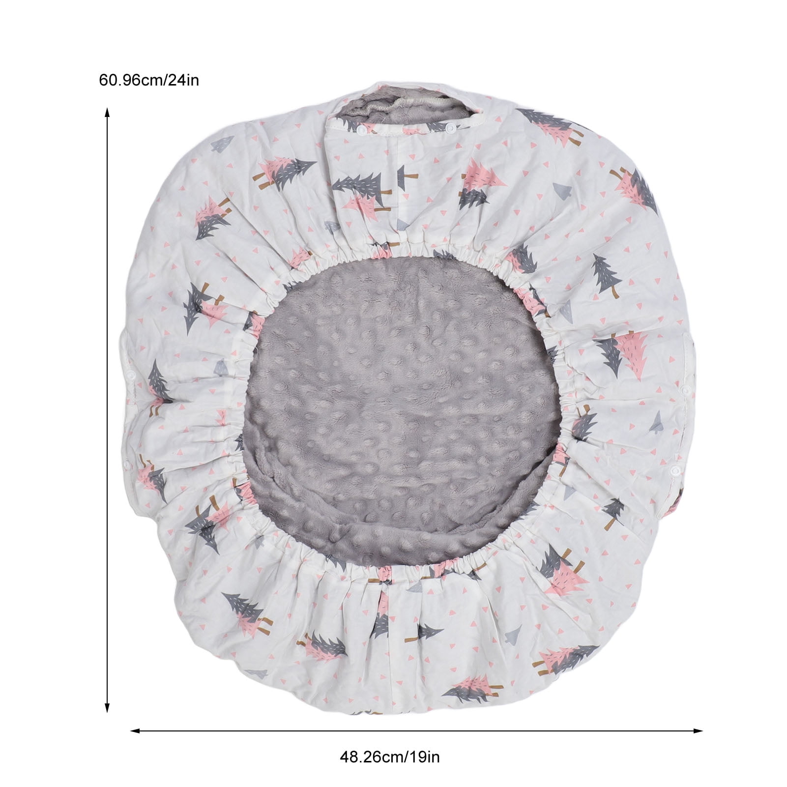 BIMZUC Winter Baby Car Seat Cover, Warm Windproof Waterproof Stroller Canopy, 360 Degree Protection, Tree Printed (13.78 in / 35 cm)