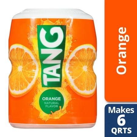 (2 pack) Tang Drink Powder, Orange, Caffeine Free, 20 oz Jar