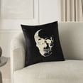 thumbnail image 4 of Nourison Sofia Metallic Skull Black 20" x 20" Throw Pillow, 4 of 4