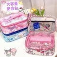 thumbnail image 3 of Fiambrera térmica de dibujos animados para niñas, bolsa de almuerzo Kawaii, minnamoroll Kuromi My Melody, bonita, ideal para Picnic, 3 of 4