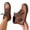 Light Brown, variant on Orthopedic Lace Up Ankle Booties for Women, PU Suede Arch Support Flat Short Boots, Side Zipper Retro Outdoor Daily Walking Casual Shoes Brown