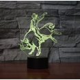 thumbnail image 5 of YSITIAN 3D Night Lighting Bull Riders Matador Touch Botton 7 Color Change Decor LED Lamp Home Office Entertainment YT04-417, 5 of 7