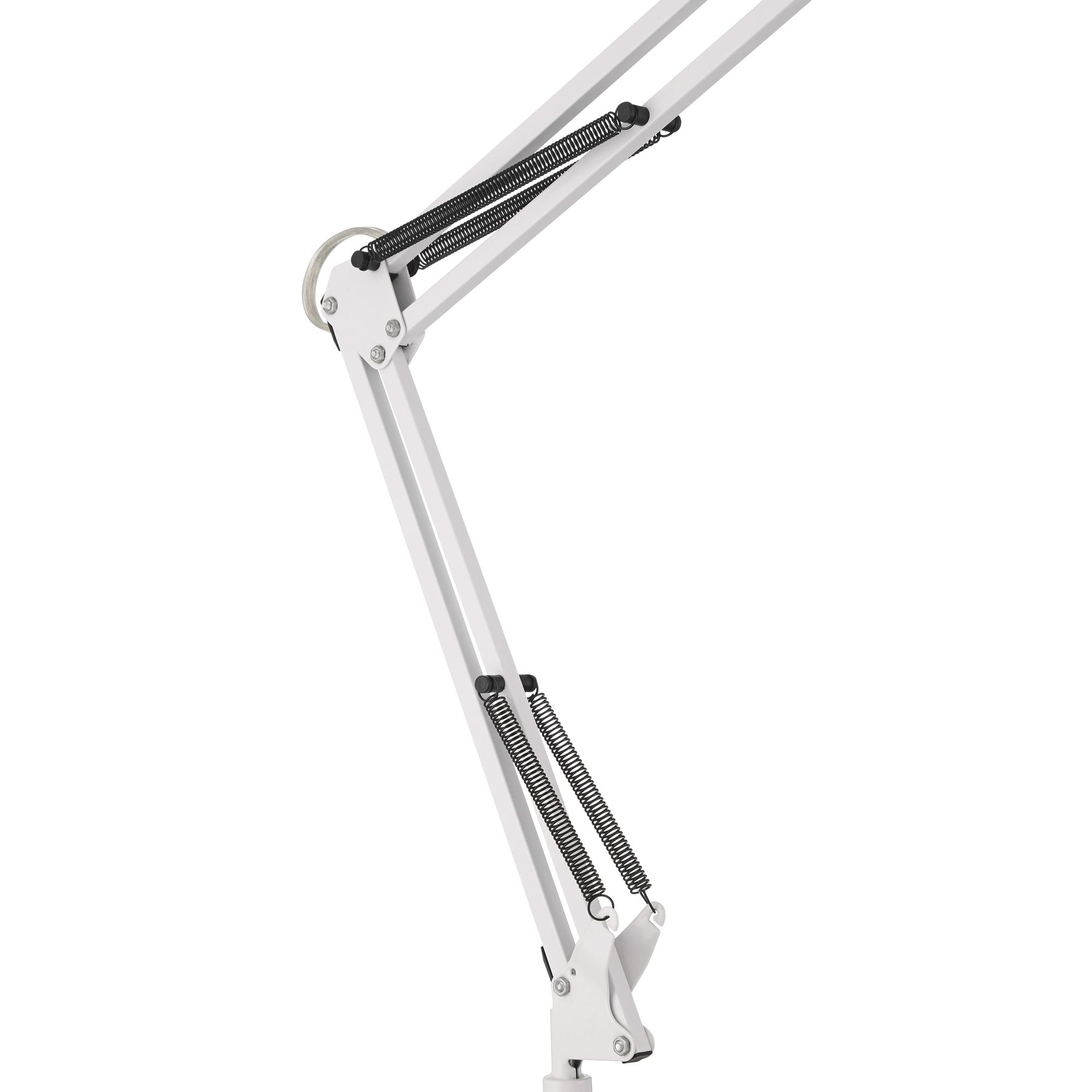 360 Lighting Shoup 33 1/2" Tall Large Modern Desk Lamp USB Port Architect Adjustable Height White Finish Metal Single Charging