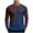 Dark Blue, variant on VSSSJ Long Sleeve Shirt for Men Relaxed Fit Casual Dressy Gradient Print Round Neck Streetwear Shirt Lightweight Comfortable Athletic Tops Gray XXXXL
