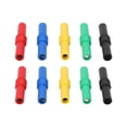 thumbnail image 1 of Banana Plug Adapter, 4mm Female To Female Insulated Banana Coupler 5 Colors  for Electronics, 1 of 8