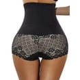 thumbnail image 4 of Ochine Women Shapewear Butt Lifter Hi-Waist Double Tummy Control Panty Lace Trim Waist Trainer Body Shaper, XS-3XL, 4 of 5