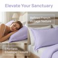 thumbnail image 3 of Unique Bargains 1 Pack Soft Cooling Cotton Pillowcase for Comfortable Sleep Light purple, 3 of 5