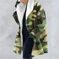 thumbnail image 2 of Cárdigan abierto de manga larga de invierno de camuflaje para mujer, abrigo informal, gabardina, abrigo largo ajustado cálido para mujer, prendas de vestir, abrigos Pompotops qwe19723, 2 of 6