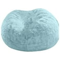 thumbnail image 2 of ZZkhGo 1pc Chair Cover Large Circular Soft Fluffy Comfortable Velvet Sofa 150x75 cm Living Room Bedroom Office Home Decoration Only Cover No Filler Sky Blue, 2 of 6