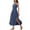 Navy, variant on Summer Dresses for Women 2025, Women's Summer Solid Color Sleeveless Round Neck Irregular Hem Dress Skirt(Black,S)