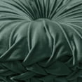 thumbnail image 3 of Better Homes & Gardens, Teal Velvet Round Pillow, Round, 15.5" Diameter, Teal, 1 Piece, 3 of 4