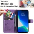 thumbnail image 3 of For Samsung A23 5G Case, Mantto PU Leather Cover with Cat Patterned Embossed Cute Painted Flip Wallet Card Case, With Kickstand Hand Strap Magnetic Closure Case For Samsung Galaxy A23 5G, Purple, 3 of 10