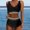 Black, variant on Women's High Waisted Bikini Sets Two Piece High Cut Bathing Suits Athletic Color Block Swimsuits Swim Top 2x Womens 3 Piece Swimsuits Athletic Swimsuits with Shorts Sunflower Bathing Suit Bottoms