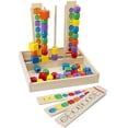 thumbnail image 1 of Conjunto de Secuenciación de Cuentas Melissa & Doug con 45 Cuentas y 5 Tarjetas de Doble Cara Madera Infantil Melissa & Doug MD-1208434, 1 of 2