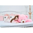 thumbnail image 2 of IKASA Giant Teddy Bear Stuffed Animal Plush Toy,Large Jumbo 39" Pink Huge Cute Soft Toys,Big Size Fluffy Plushy Fat Oversized Plushie,Gifts for Kids Girls Boys Girlfriend Children, 2 of 5