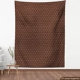 thumbnail image 4 of Tribal Upholstery Fabric by the Yard, Ethnic Motifs with Dotted Circle Shapes Abstract Rings Pattern, Decorative Fabric for DIY and Home Accents, Seal Brown White by Ambesonne, 4 of 5
