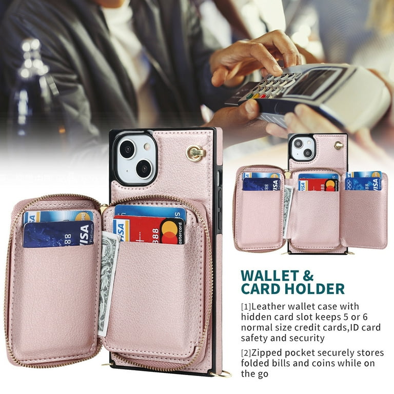 Dteck for Apple iPhone 15 Plus Wallet Case with Card Holder