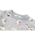 thumbnail image 2 of Cooltree Crewneck Sweatshirt for Girls - Cute Puppy Long Sleeve Pullover Ruffle Trim Tops Size 6, 2 of 7