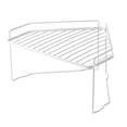 thumbnail image 4 of OULII 1Pack Lumber Storage Metal Rack Carbon Steel White Simple and Compact for Balcony, 4 of 8
