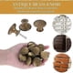thumbnail image 5 of 12-pack vintage chic antique brass knobs for kitchen cabinet doors round 30mm, 5 of 5