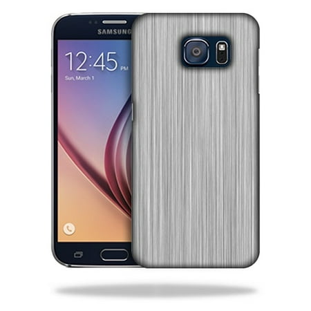 Skull Round Steel Case - MightySkins Snap-On Protective Hard Case Cover for Samsung Galaxy S6 Steel