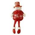 thumbnail image 2 of Fiudx Muñecos Navideños Sentados, Papá Noel y Muñeco de Nieve Tejidos, Adornos Navideños de Tela, Decoración Festiva para El Hogar, Ambiente Acogedor, Perfectos para La Temporada Navideña, Tamaño 60, 2 of 6
