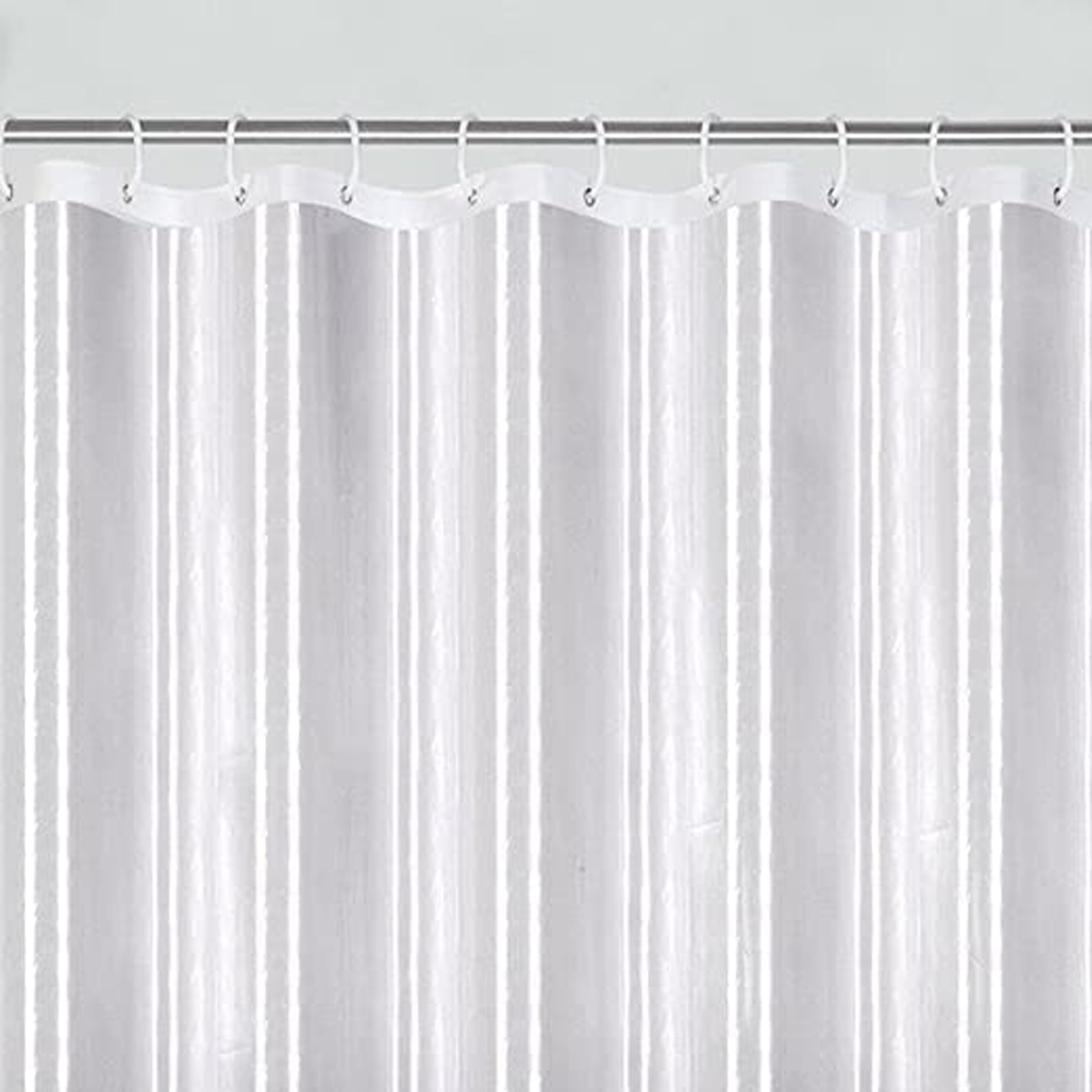 Soft NonToxic PEVA Shower Curtain Liner for Bathroom Showers and