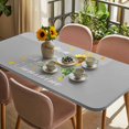 thumbnail image 3 of Sunflower Table Cloths for 6 Foot Rectangle Tables, Vintage Botanical Patio Waterproof Elastic Fitted Tablecloths, Washable Rectangular Table Cover for Camping, 3 of 8
