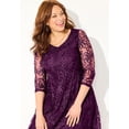 thumbnail image 5 of Catherines Women's Plus Size A-Line Embroidered Midi Dress, 5 of 5