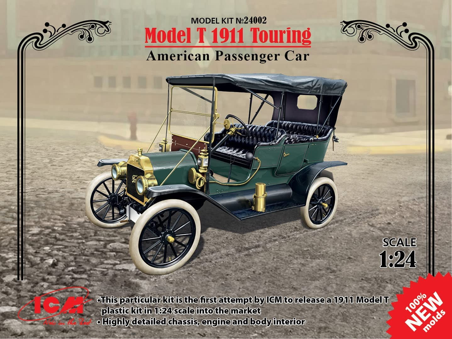 ICM Models Model T 1911 Touring American Passenger Car Model Kit