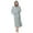 Grey, variant on WTXUE Night Gown And Robe Sets Cotton Nightgowns Hooded Fleece Bathrobe Lightweight Soft Plush Long Sleepwear Fleece Hooded Bathrobe Plush Long Warm Robe Long Nightgowns Night Gown Soft Comfy Blue L