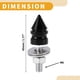 thumbnail image 4 of Tornillos de matrícula universales para motocicleta M6 de Unique Bargains, cubiertas de 45 mm, kit de tornos de matrícula antirrobo de aleación de aluminio negro, 4 piezas, 4 of 6