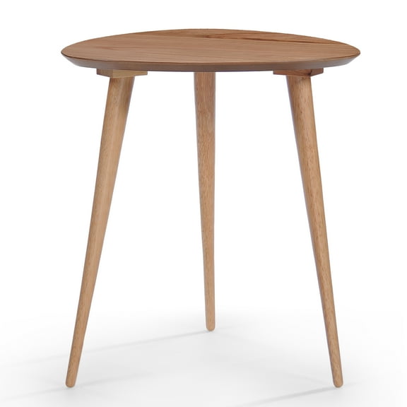 GDF Studio Finnian Mid Century Modern Wood Side Table, Natural