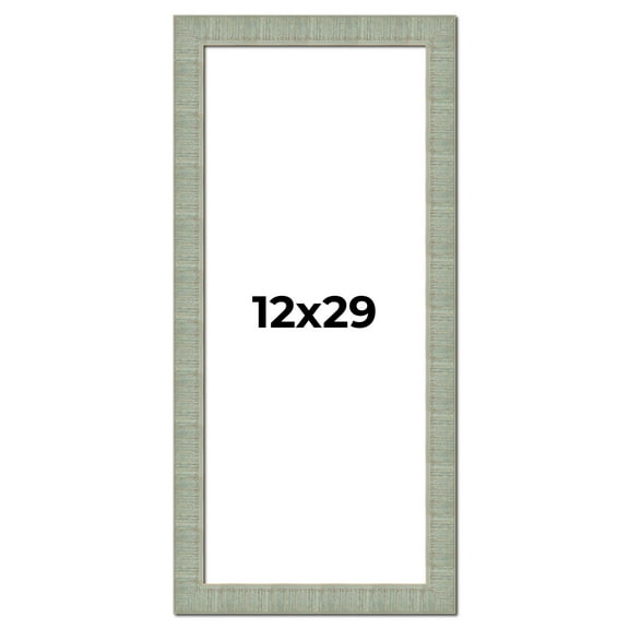 12x29 Frame Green Desert Pear Solid Wood Picture Frame | 1.625 Inch Moulding Width | Interior Frame