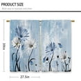 thumbnail image 2 of Farmhouse Flower Kitchen Curtains Blue Rustic Daisy Floral Small Short Cafe Window Curtains Country Vintage Butterfly Rod Pocket Bathroom Window Drapes Treatment Tier Curtains (27.5x36 Inch), 2 of 6