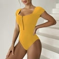 thumbnail image 3 of One Piece Swimsuits for Women Ladies Sexy Shaping Solid Color Swimwear Sexy Bathing Suit Beachwear, 3 of 6