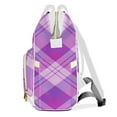 thumbnail image 3 of Buffalo Plaid Diaper Backpack – Large Capacity, Insulated Baby Bottle Pocket, Multifunctional Mommy Bag for Boys & Girls, 3 of 8