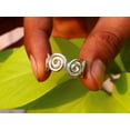 thumbnail image 2 of Handmade 925 Sterling Silver Spiral Ring Spiral Jewelry Woman Ring Unique Statement Jewelry For Her, 2 of 6